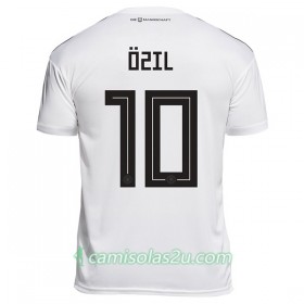 Camisolas de Futebol Alemanha Ozil 10 Mulher Equipamento Principal Copa do Mundo 2018 Manga Curta